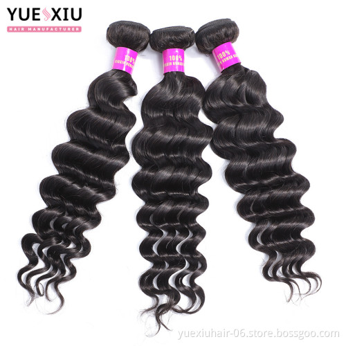 brazilian hair bundles loose deep  raw virgin hair mink brazilian human cuticle aligned hair weave bundle